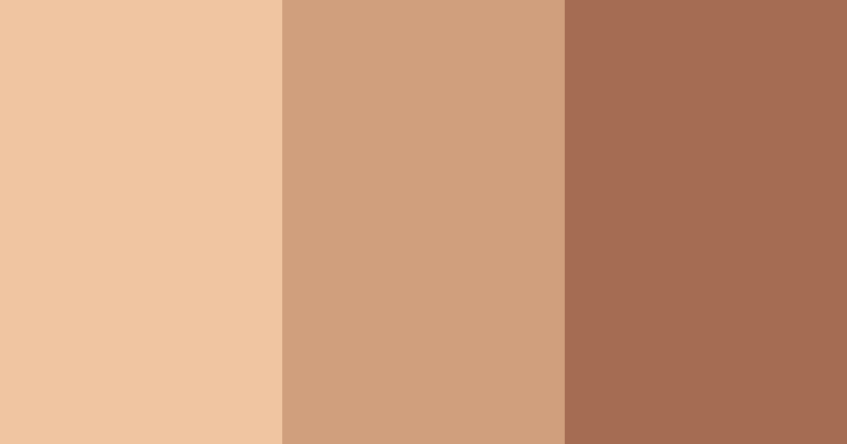 Download peachy brown color palette PNG image (landscape)