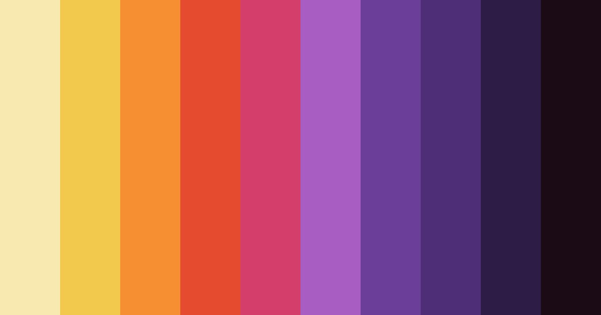 Download rainbow spectrum color palette PNG image (landscape)
