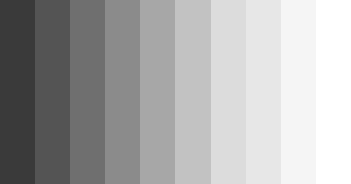 Download shades of gray color palette PNG image (landscape)