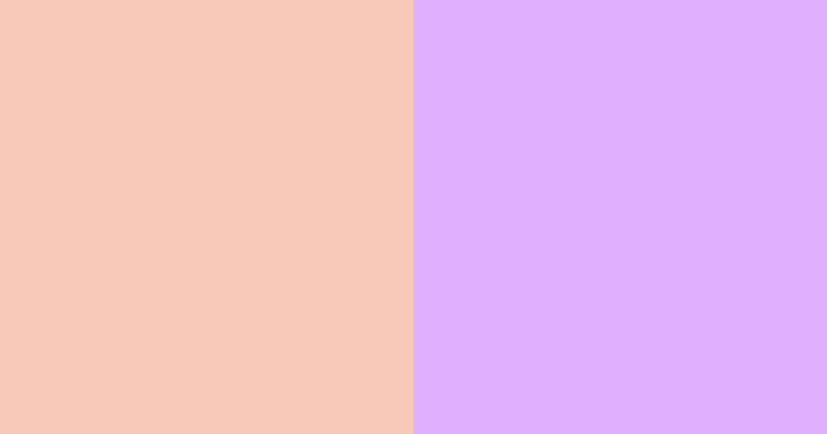 Download peach and lilac dreams color palette PNG image (landscape)