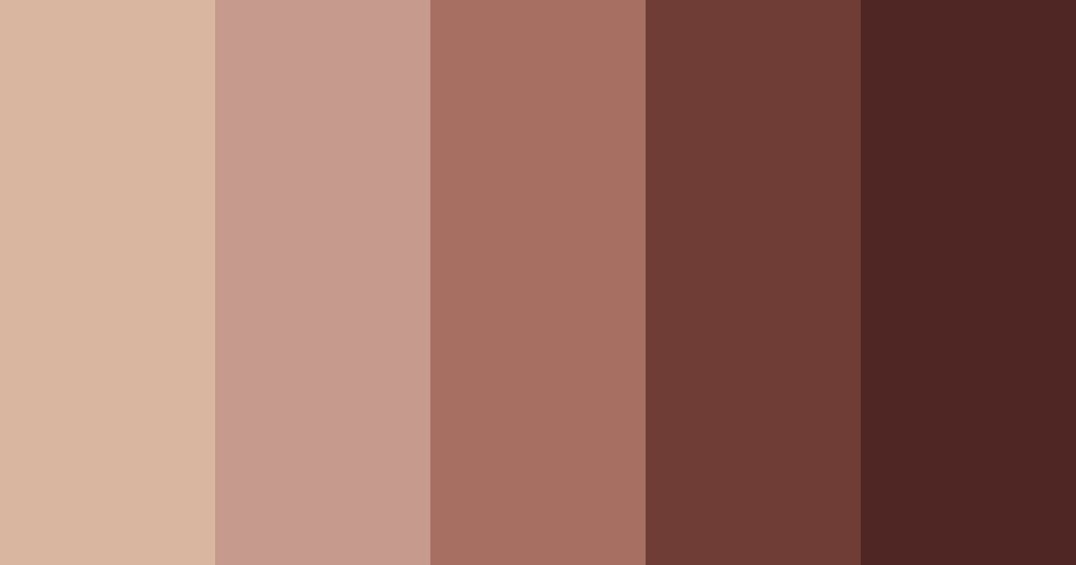 Download marron shades color palette PNG image (landscape)