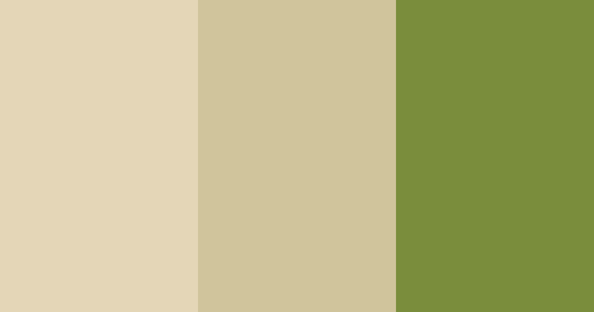 Download golden green serenity color palette PNG image (landscape)