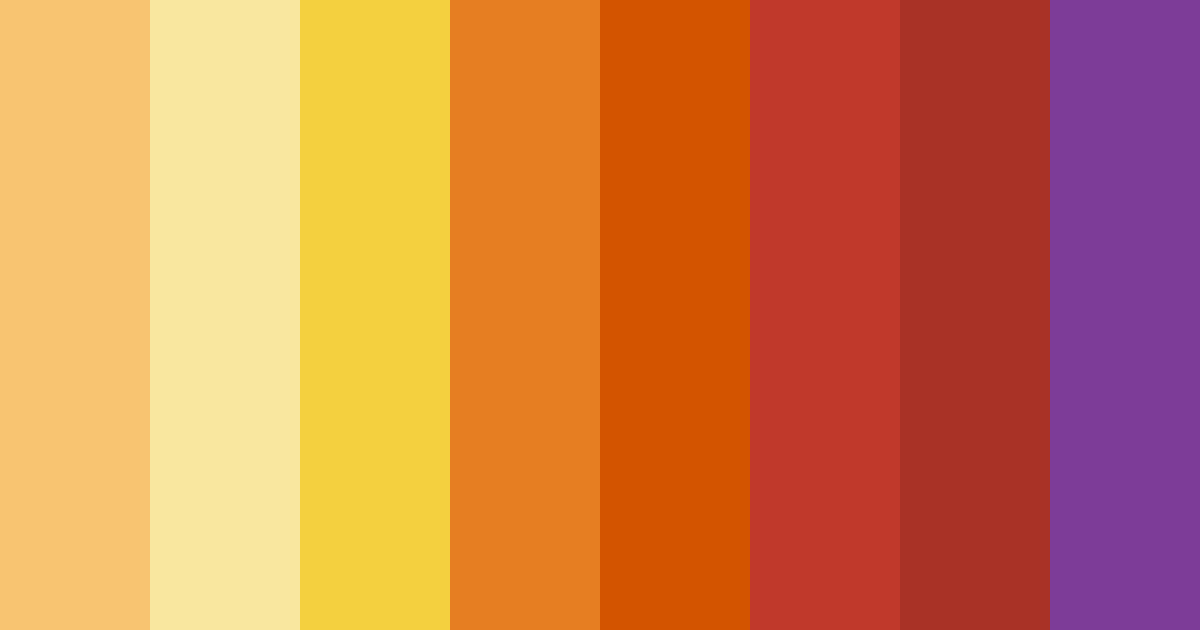 Download warm autumn color palette PNG image (landscape)