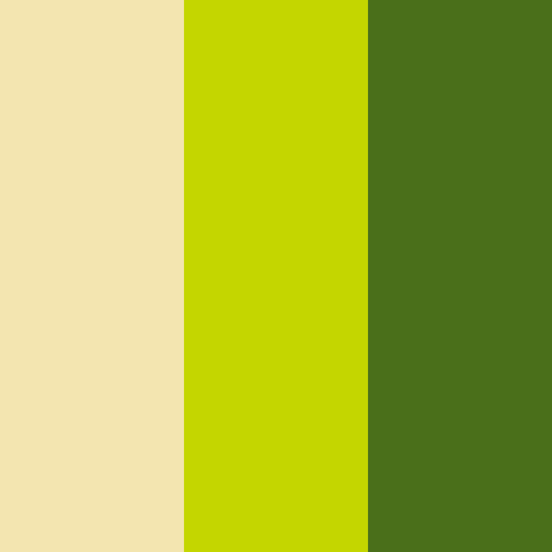 Download creamy green gold color palette PNG image (square)