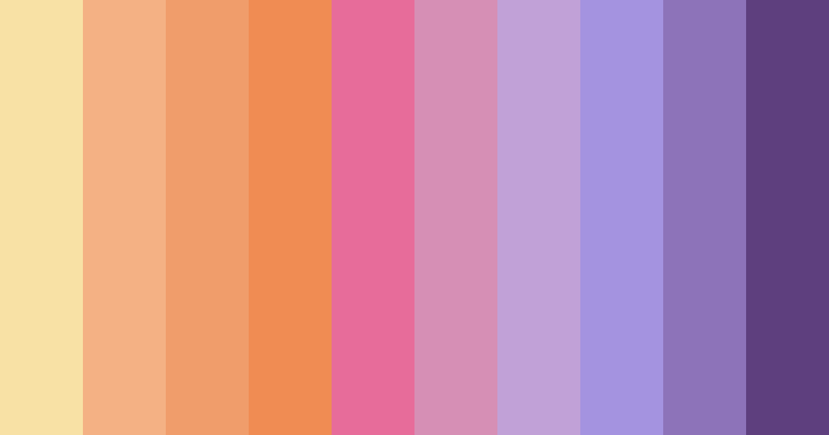 Download sunset orchard dreams color palette PNG image (landscape)