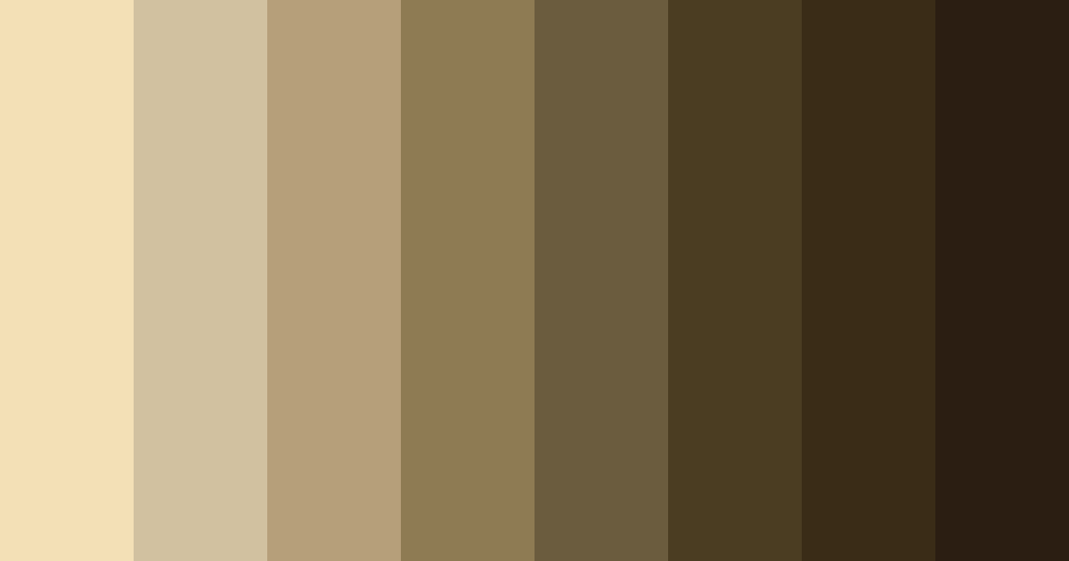 Download nutty earthtones color palette PNG image (landscape)