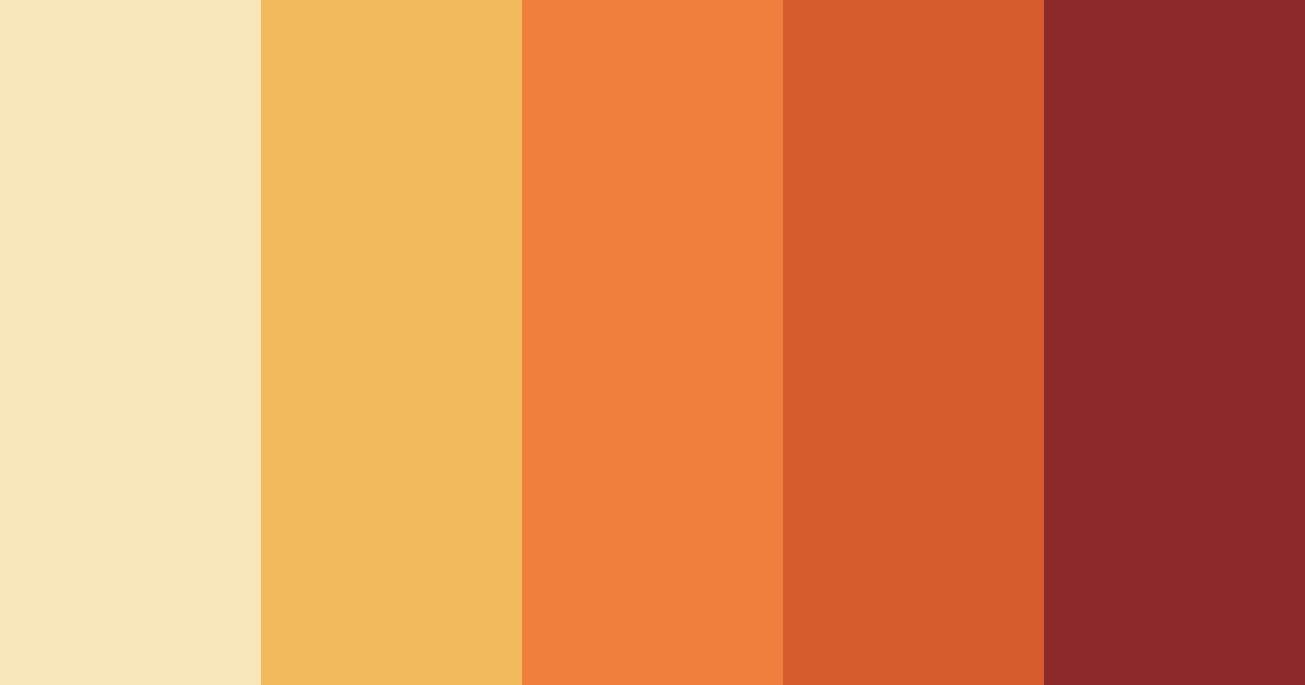 Download autumnal ember color palette PNG image (landscape)