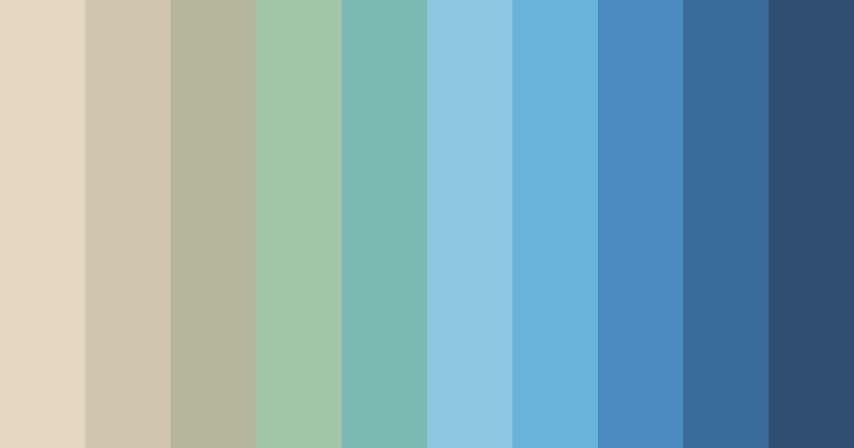 Download sage green serenity color palette PNG image (landscape)