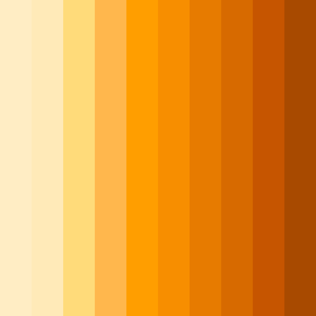 Download orange sunset color palette PNG image (square)