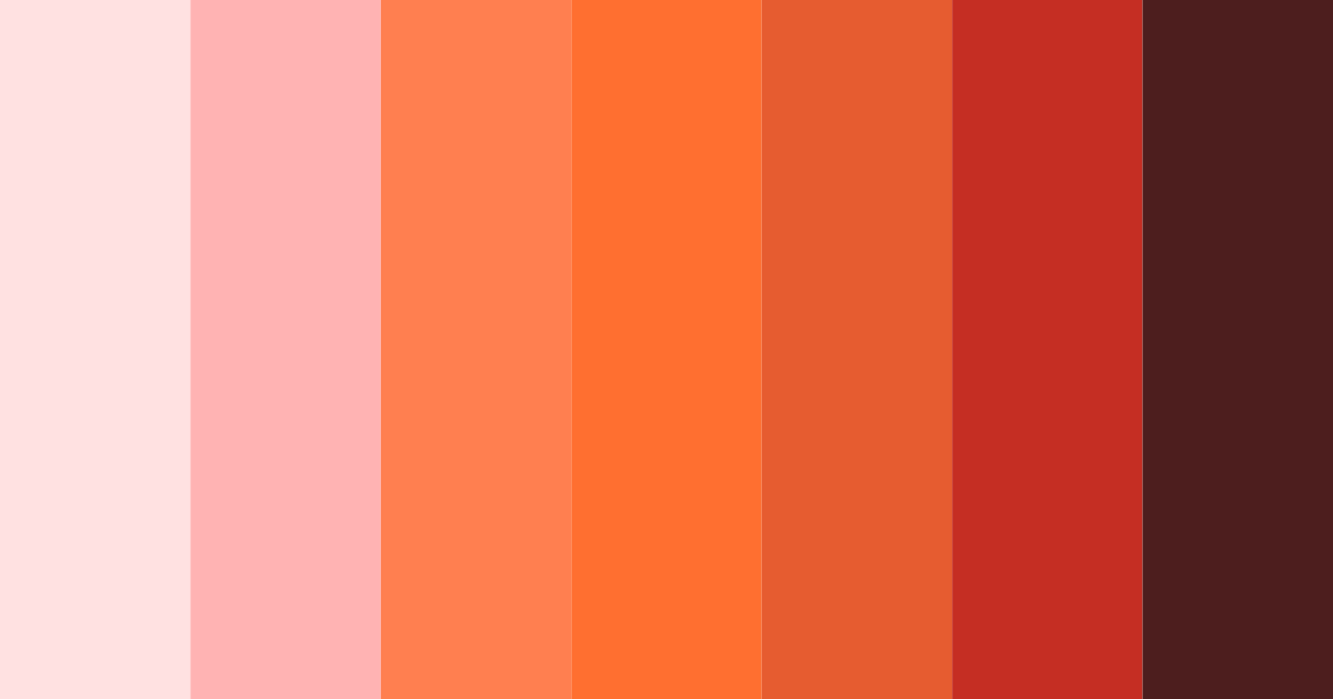 Download pink sunset color palette PNG image (landscape)