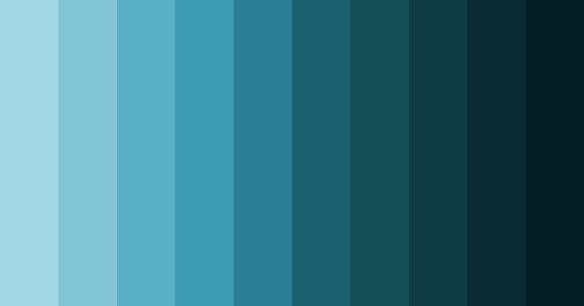 Download teal refresh color palette PNG image (landscape)