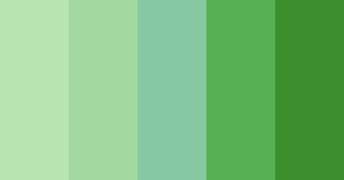Download minted serenity color palette PNG image (landscape)