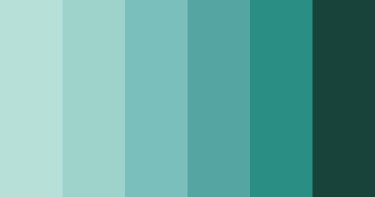 Download dark teal color palette PNG image (landscape)