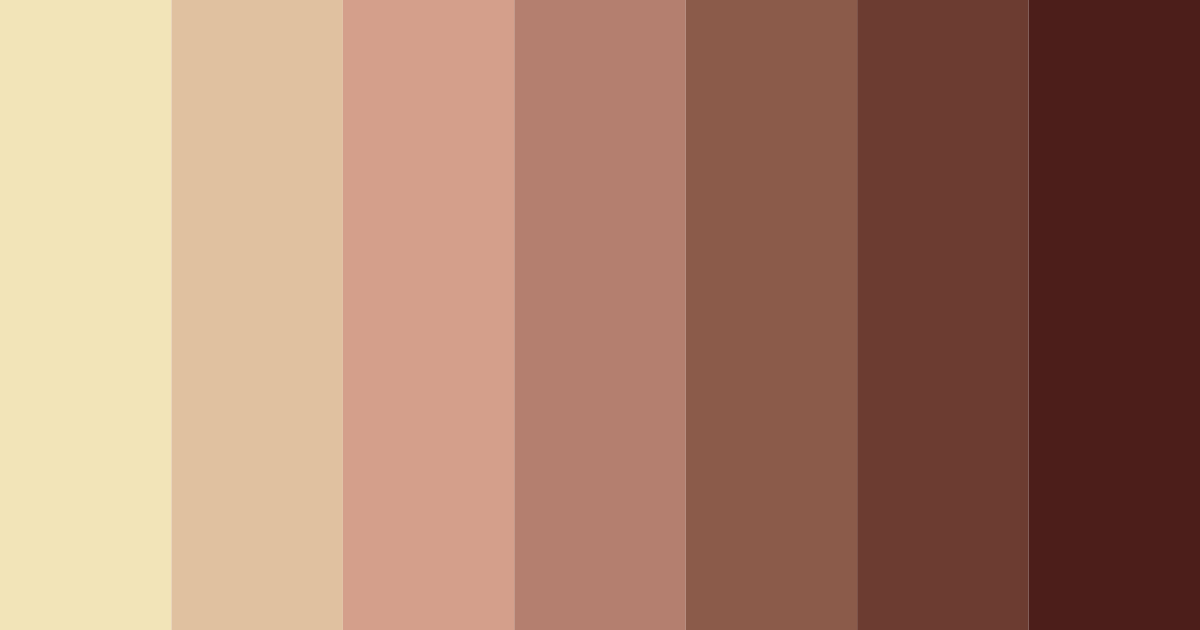 Download brown earthtones color palette PNG image (landscape)