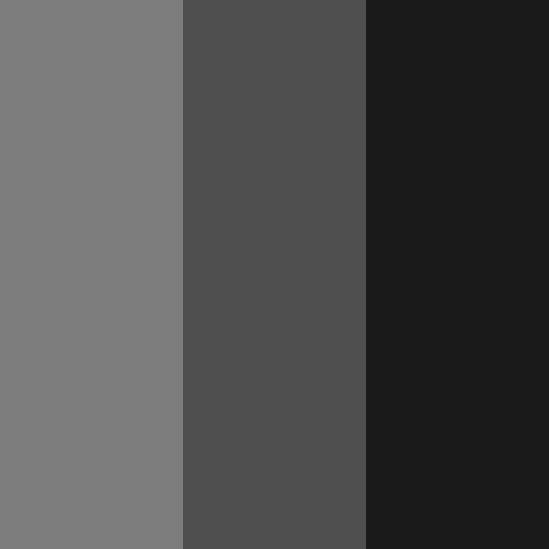 Download shades of black color palette PNG image (square)