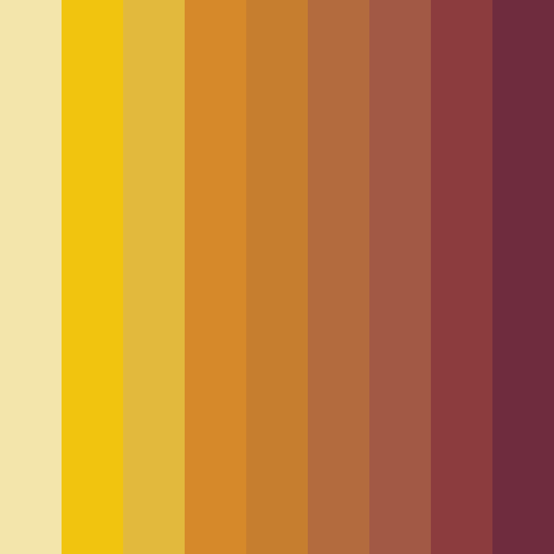 Download golden autumn harvest color palette PNG image (square)