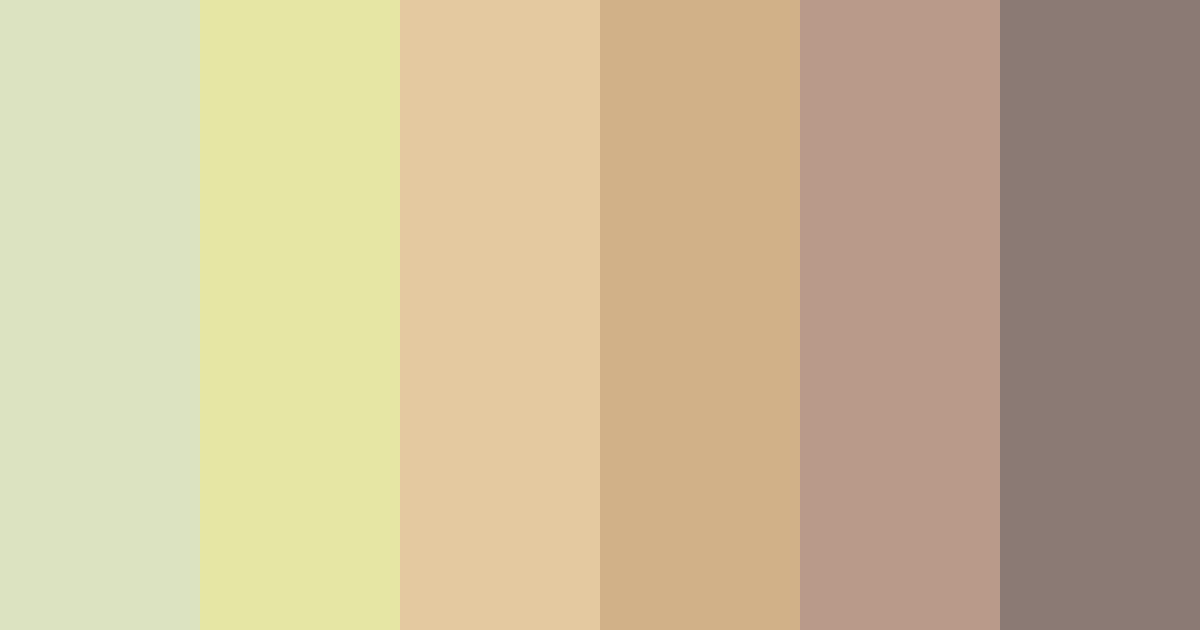 Download earthy beige color palette PNG image (landscape)