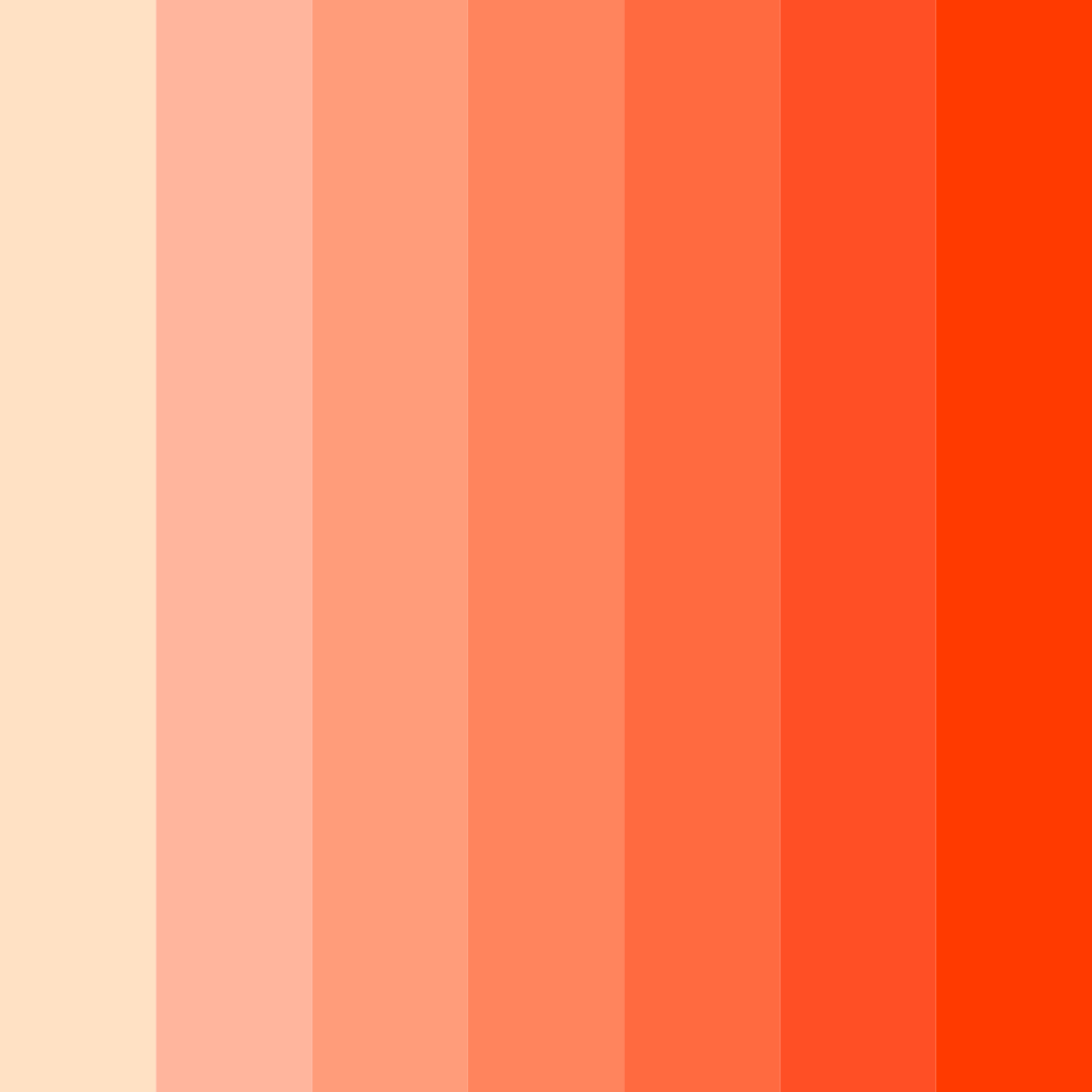 Download peachy shades color palette PNG image (square)