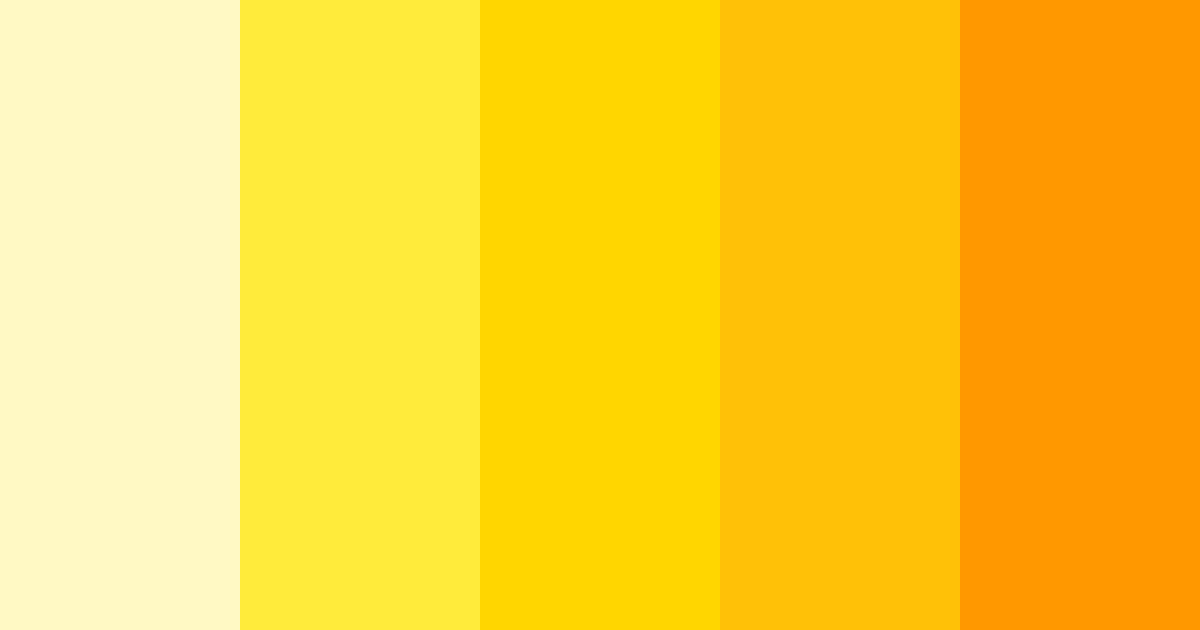 Download sunshine serenade color palette PNG image (landscape)