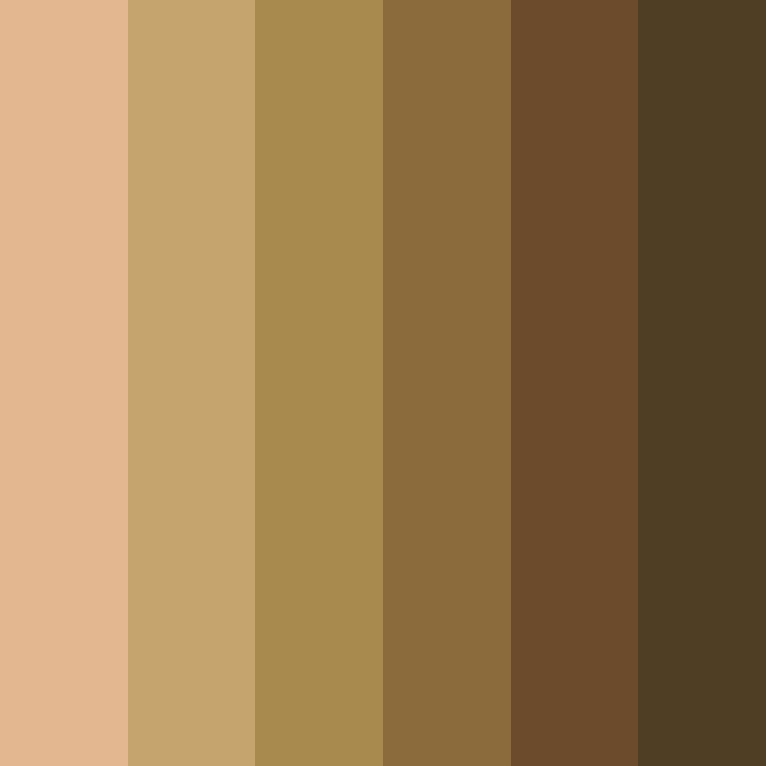 Download brown tamandua color palette PNG image (square)