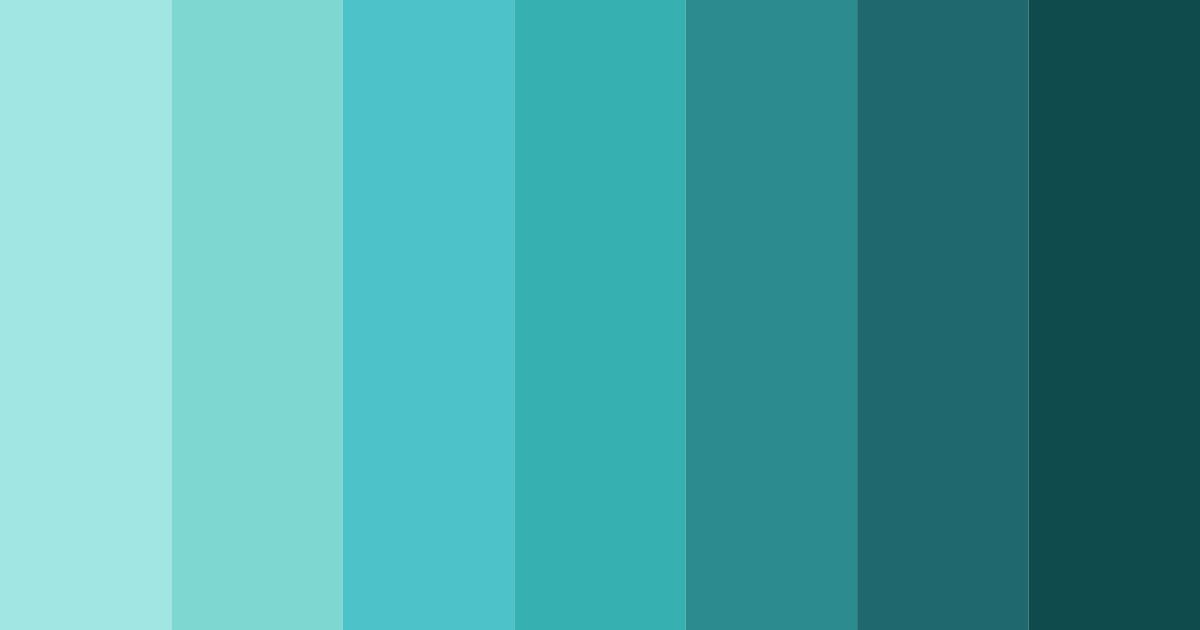 Download turquoise tranquility color palette PNG image (landscape)