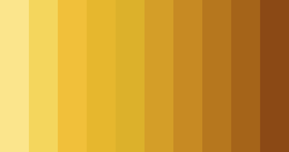 Download golden sunshine color palette PNG image (landscape)