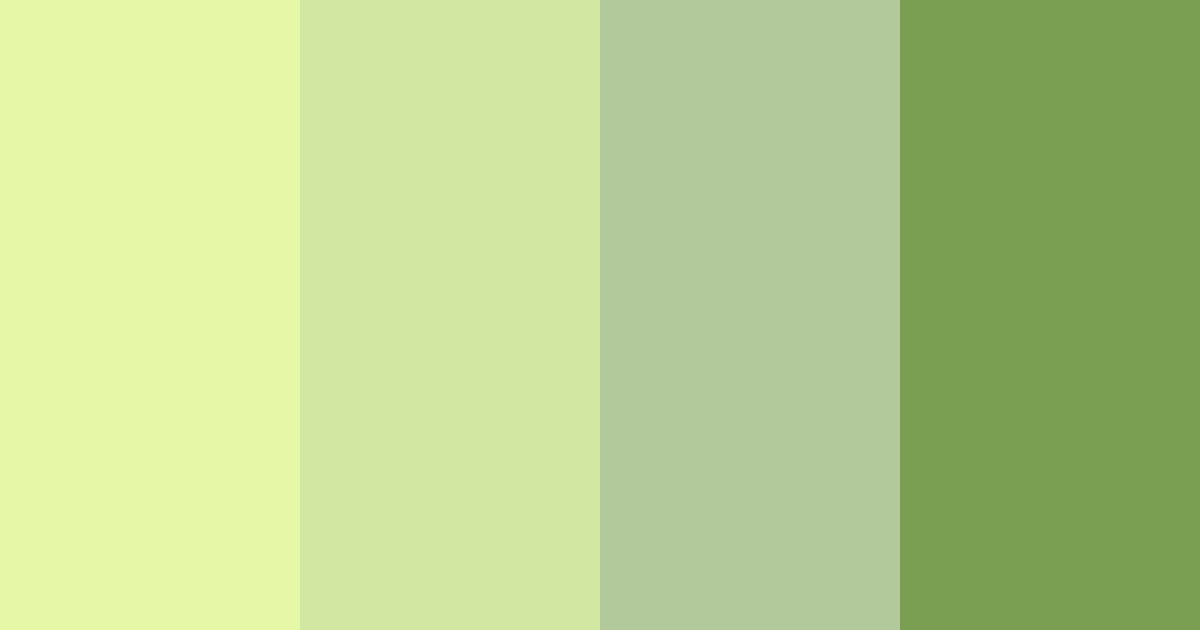 Download lime green sunshine color palette PNG image (landscape)