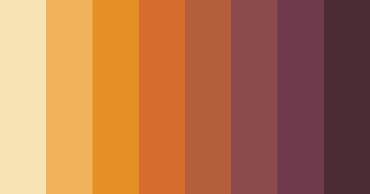 Download rusty orange color palette PNG image (landscape)