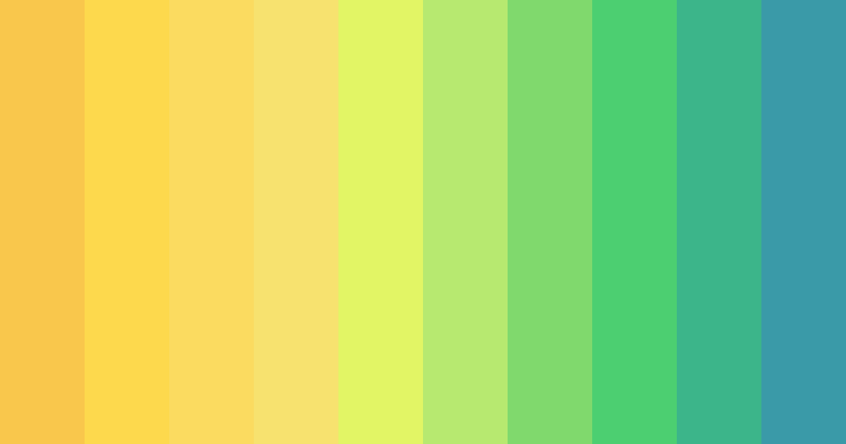 Download bright yellow green color palette PNG image (landscape)