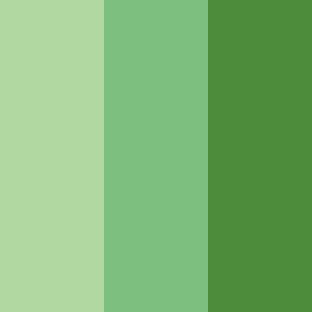 Download shades of forest green color palette PNG image (square)