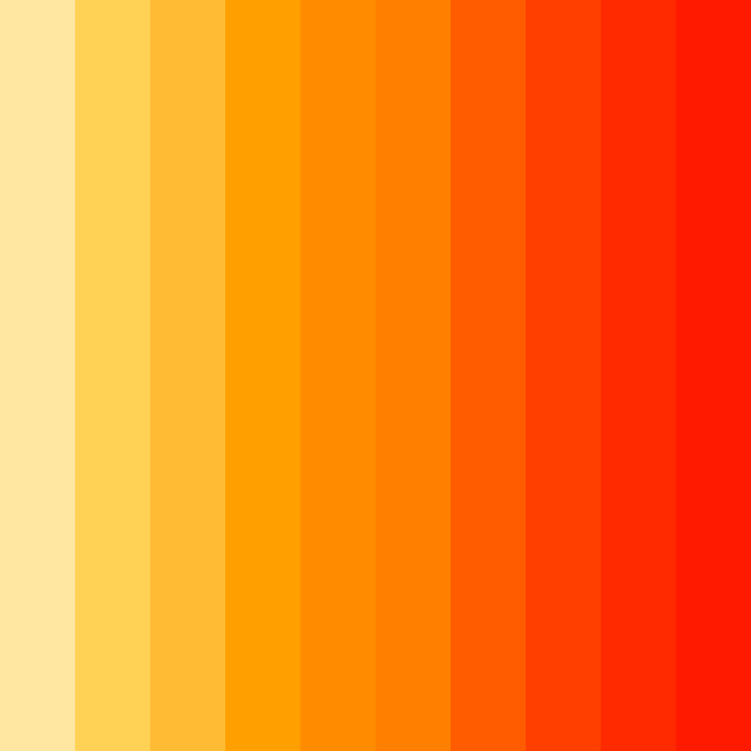 Download sunset citrus burst color palette PNG image (square)