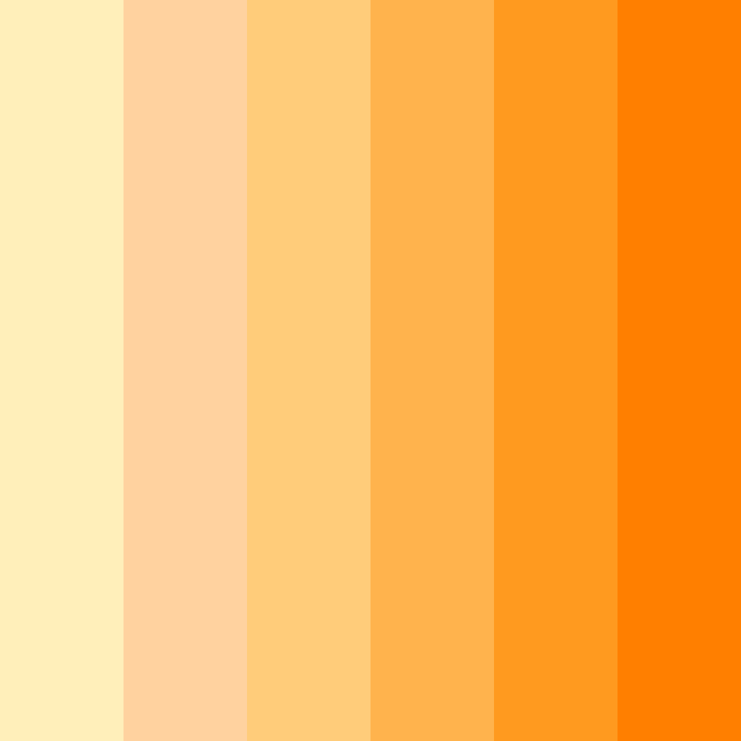 Download golden sunrise color palette PNG image (square)