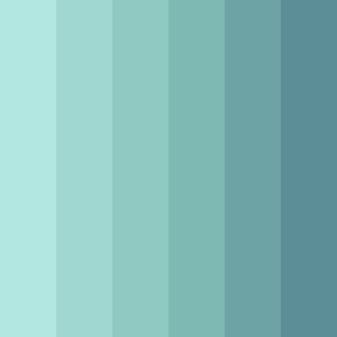 Download aqua serenity color palette PNG image (square)