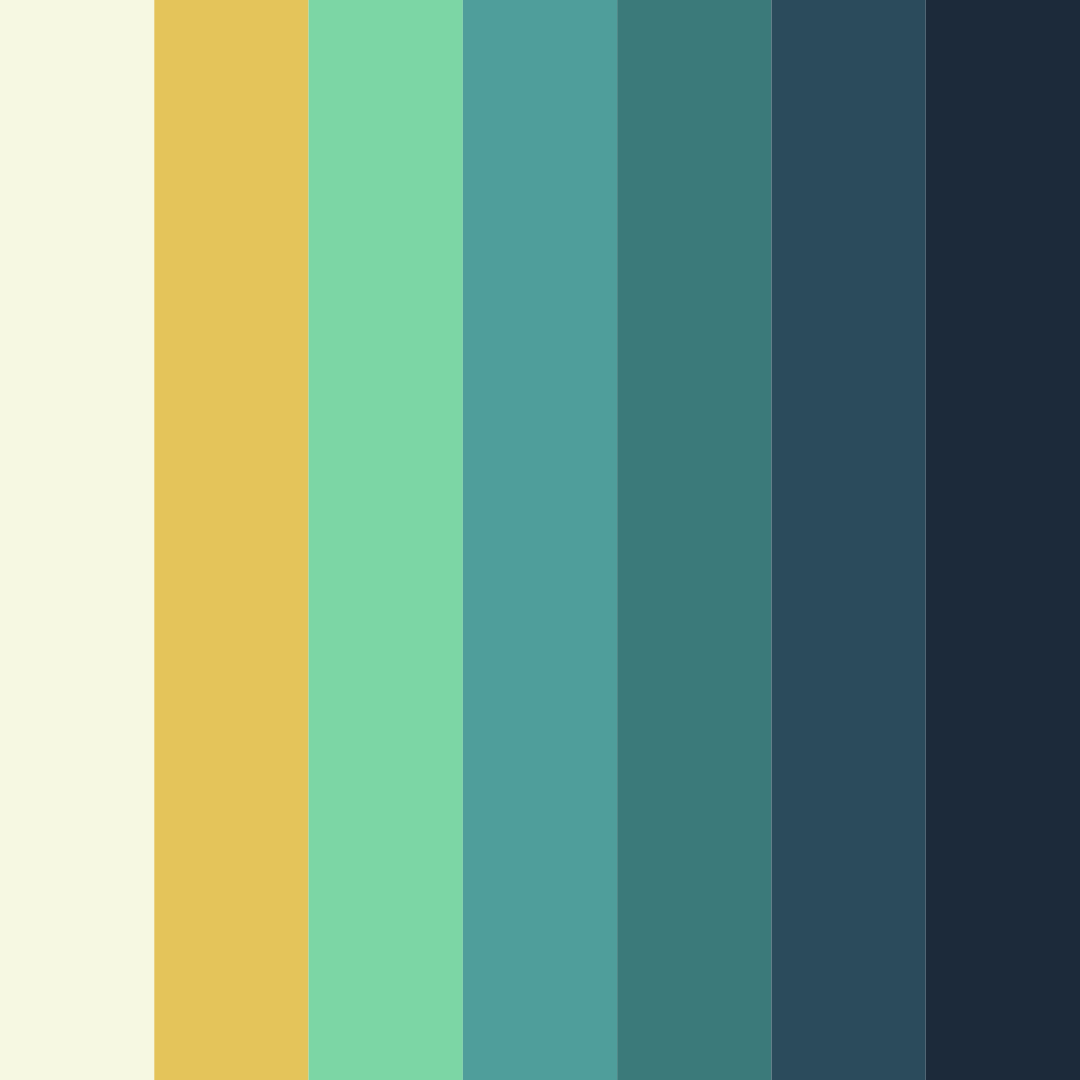 Download mystic oasis color palette PNG image (square)