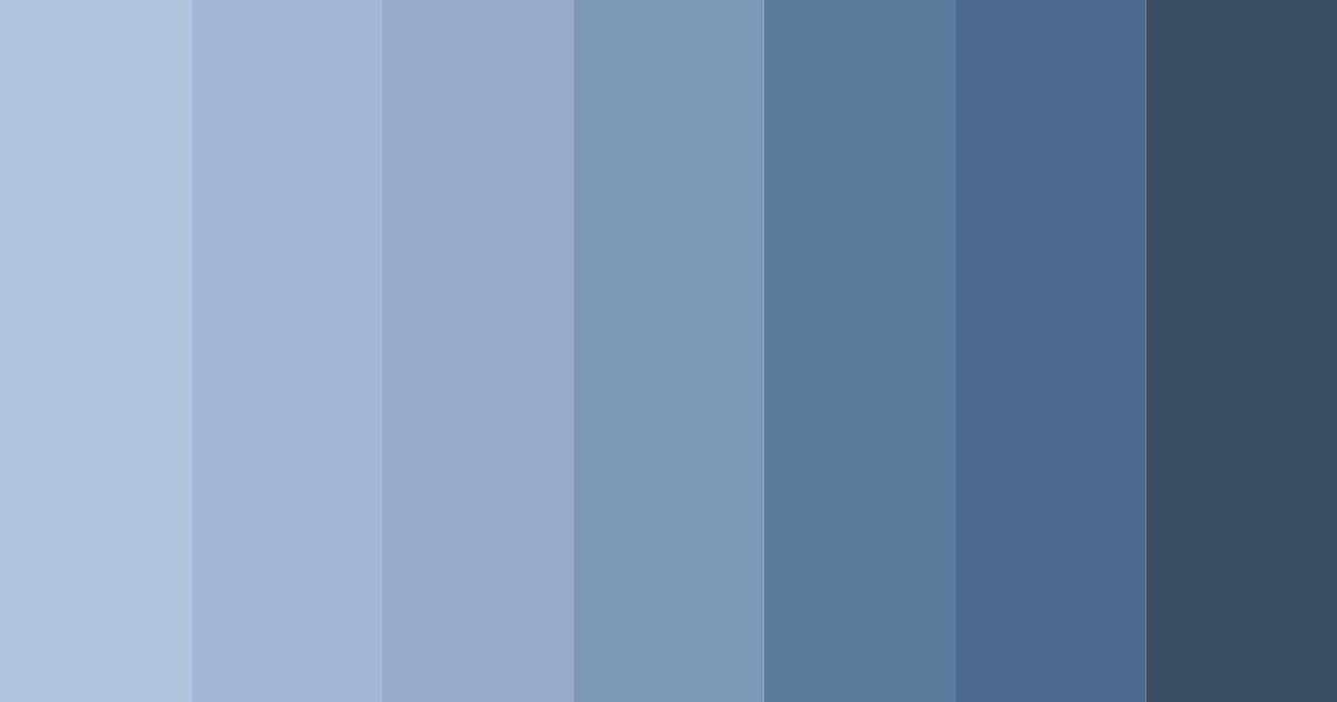 Download slate blue serenity color palette PNG image (landscape)