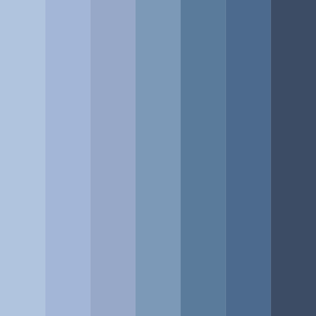 Download slate blue serenity color palette PNG image (square)