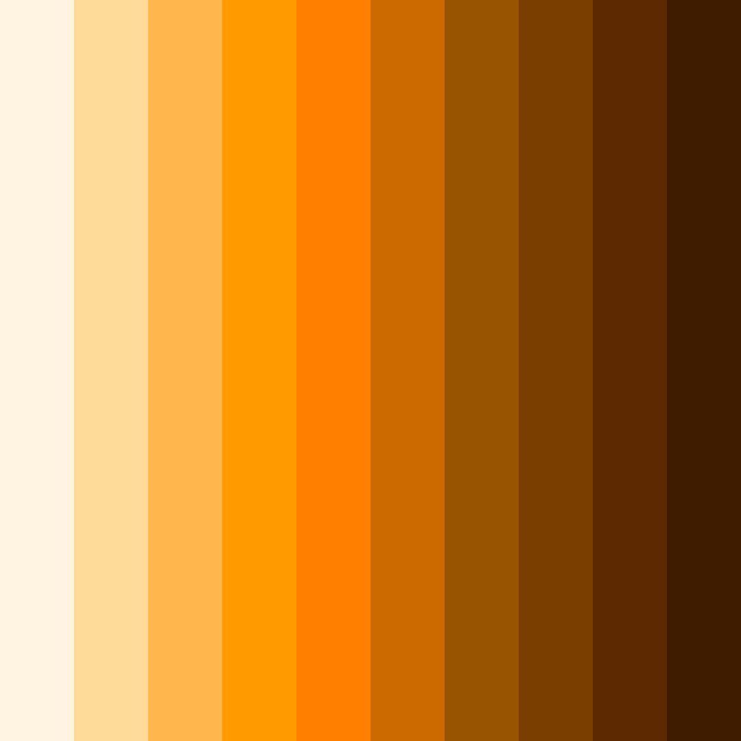 Download amber ember color palette PNG image (square)