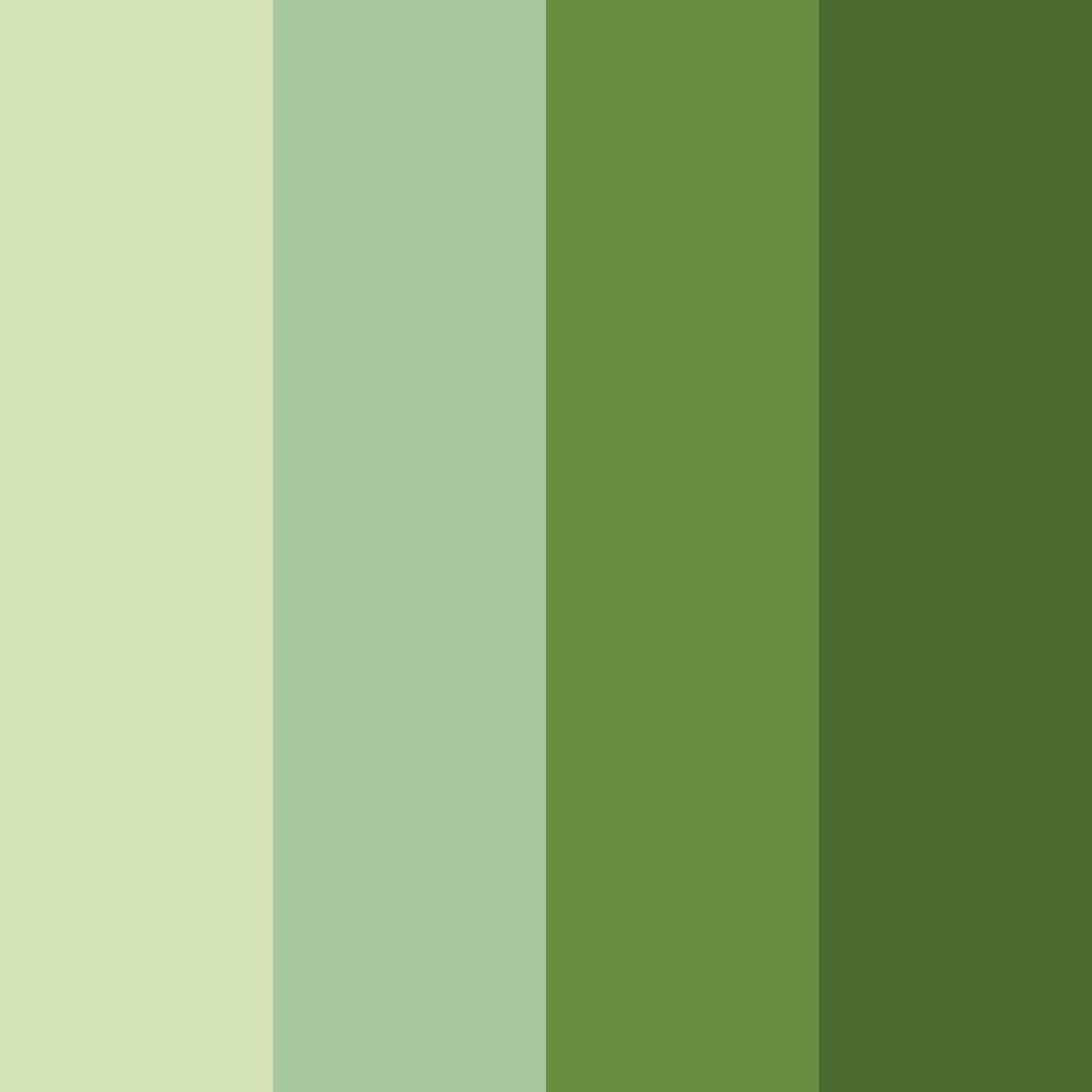 Download shades of olive green color palette PNG image (square)