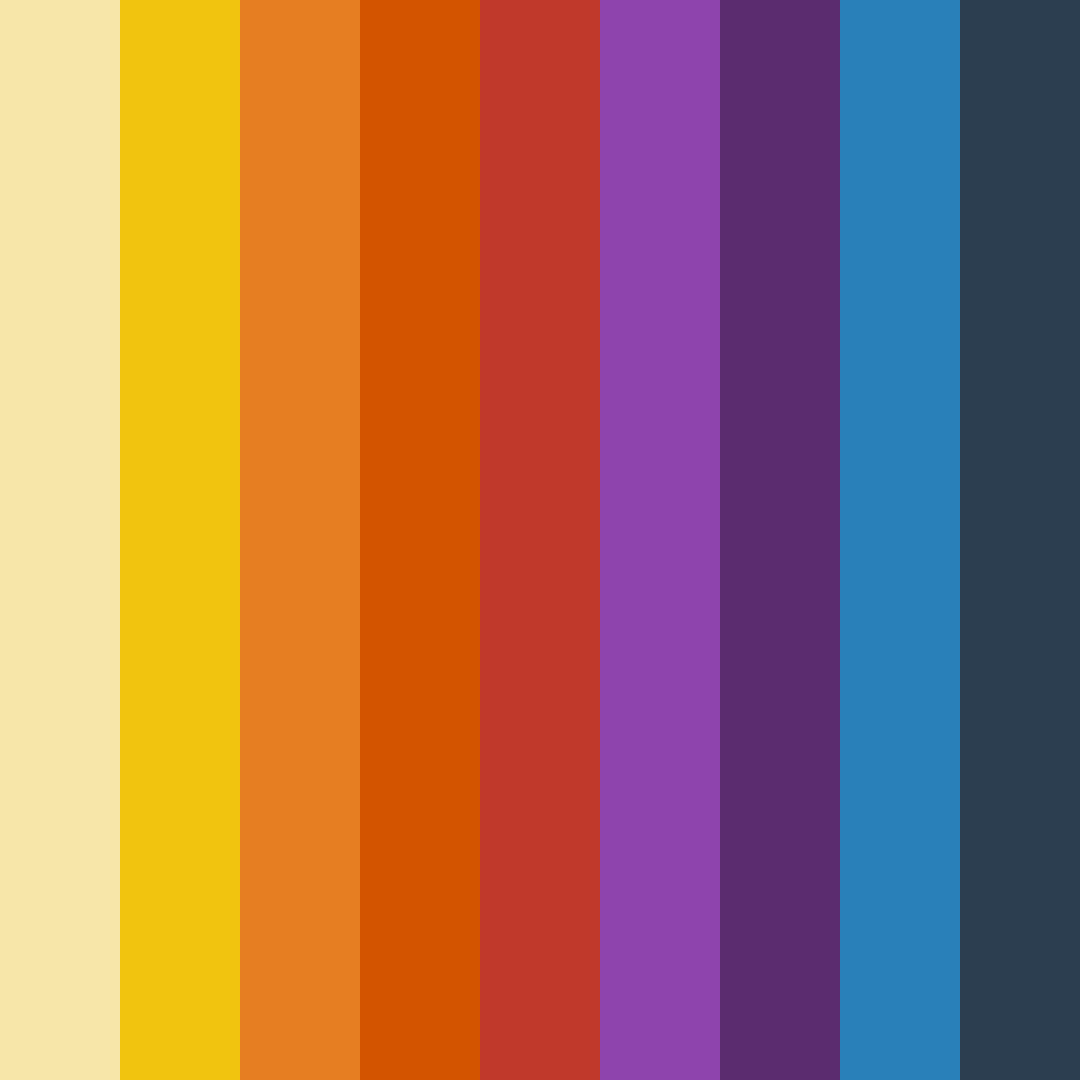 Download café de couleurs color palette PNG image (square)
