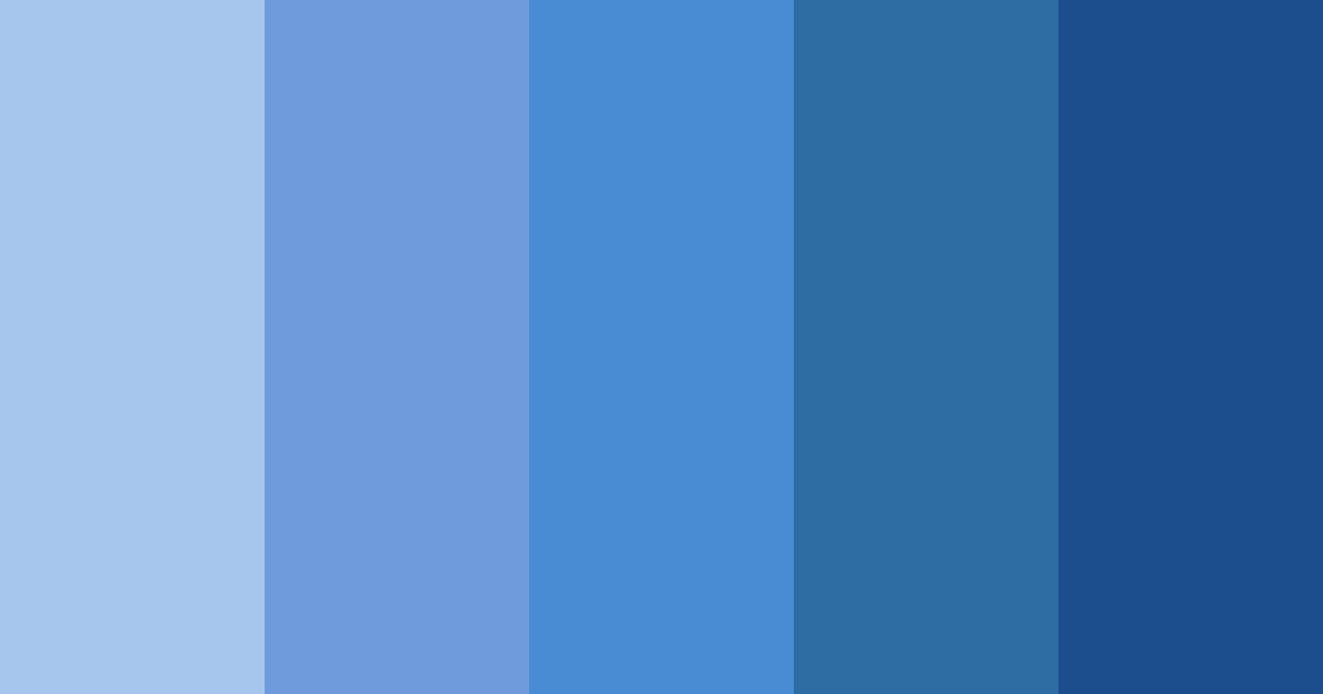 Download parisian blues color palette PNG image (landscape)