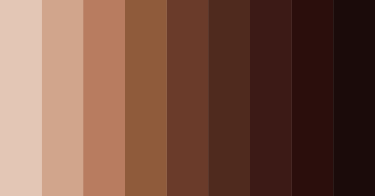 Download brown cafe color palette PNG image (landscape)