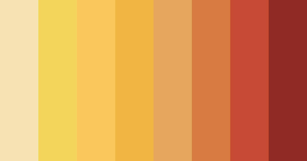 Download golden bloom color palette PNG image (landscape)