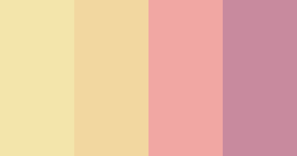 Download whimsical sunset blossoms color palette PNG image (landscape)