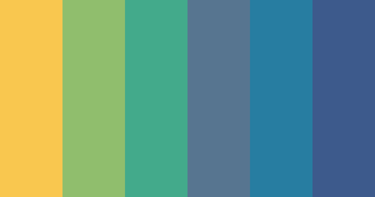 Download colorful green color palette PNG image (landscape)