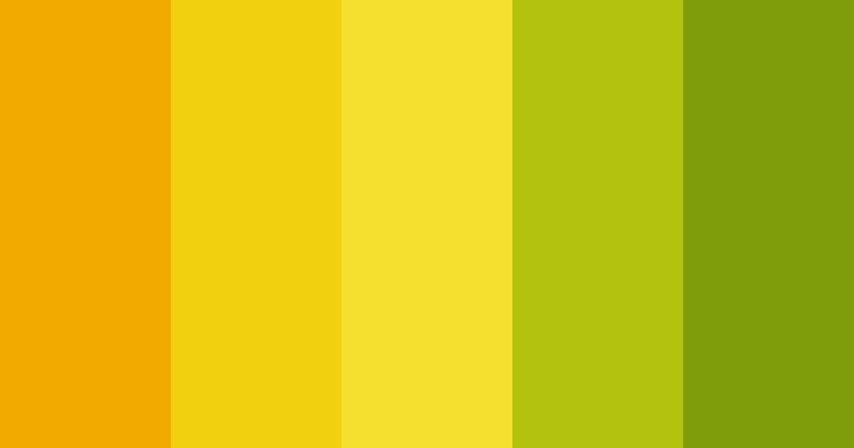 Download yellow sunshine color palette PNG image (landscape)