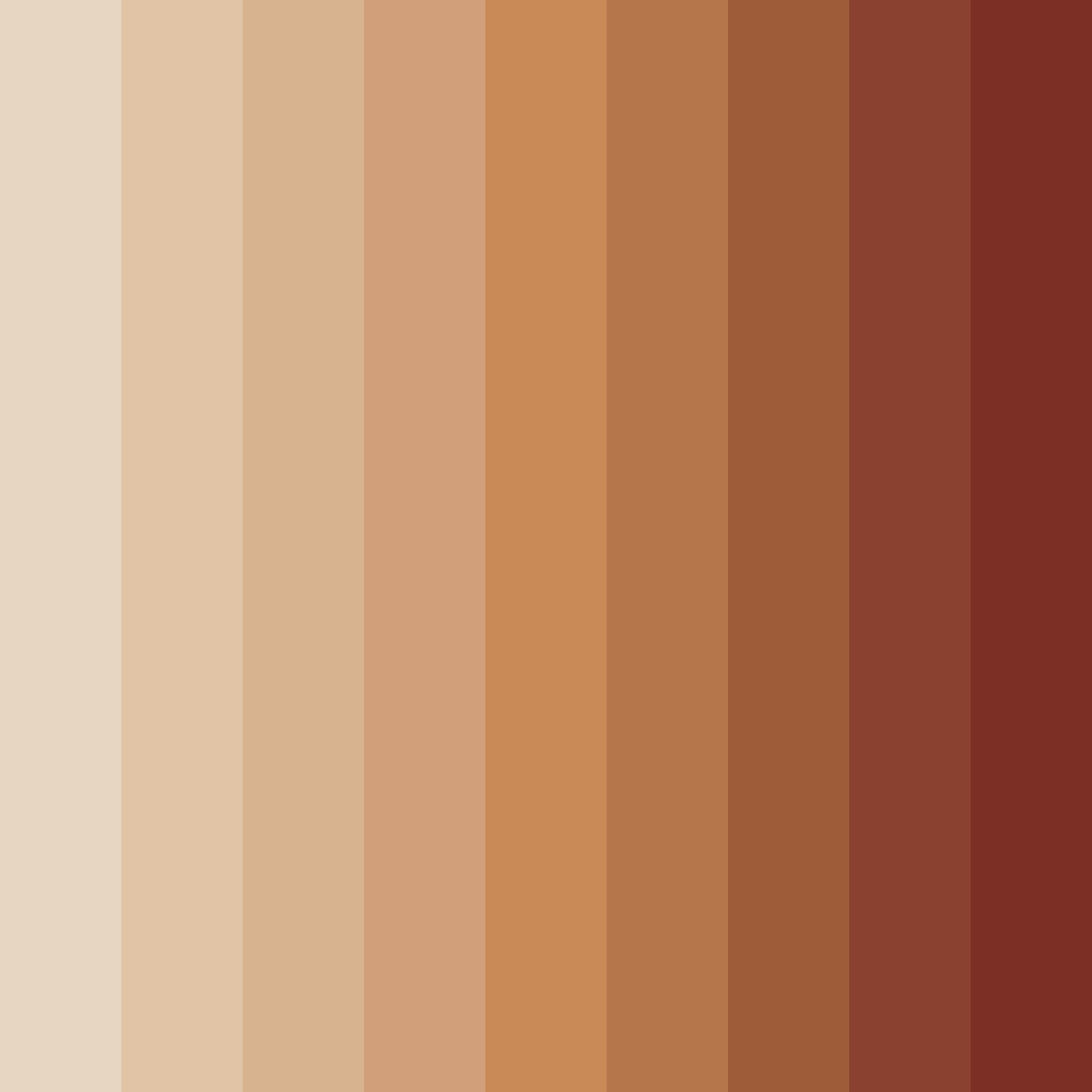 Download amber earthtones color palette PNG image (square)