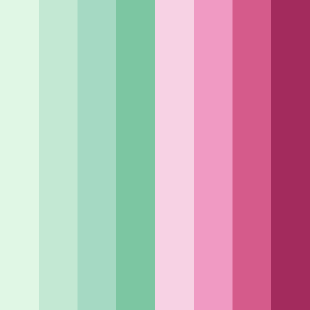 Download blossom harmony color palette PNG image (square)
