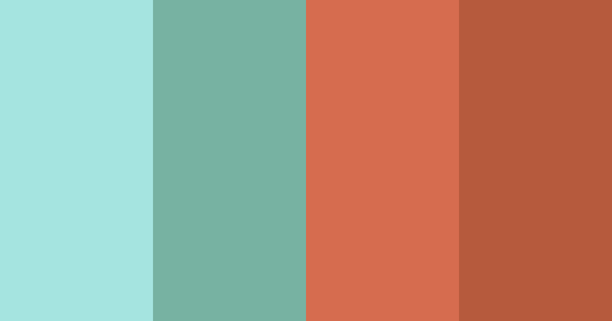 Download coastal harmony color palette PNG image (landscape)