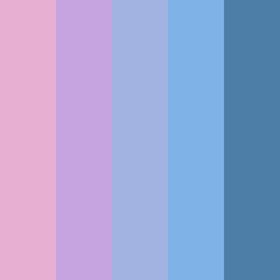 Download purple blue dreams color palette PNG image (square)
