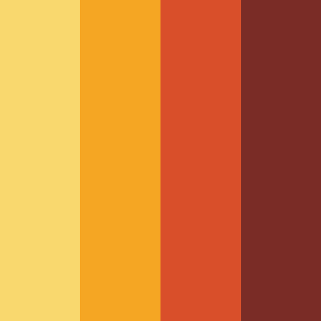 Download orange fuel color palette PNG image (square)